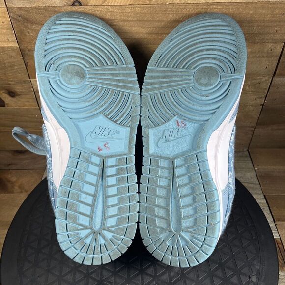 Nike Womens Size 6 Shoes Dunk Low Blue Paisley Sneakers Lace Up DH4401-101 - Picture 9 of 10